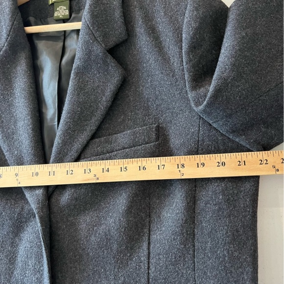 Eddie Bauer Womens Wool Blend Blazer Jacket 3-Button Fully Lined Gray Sz XL - Picture 11 of 15